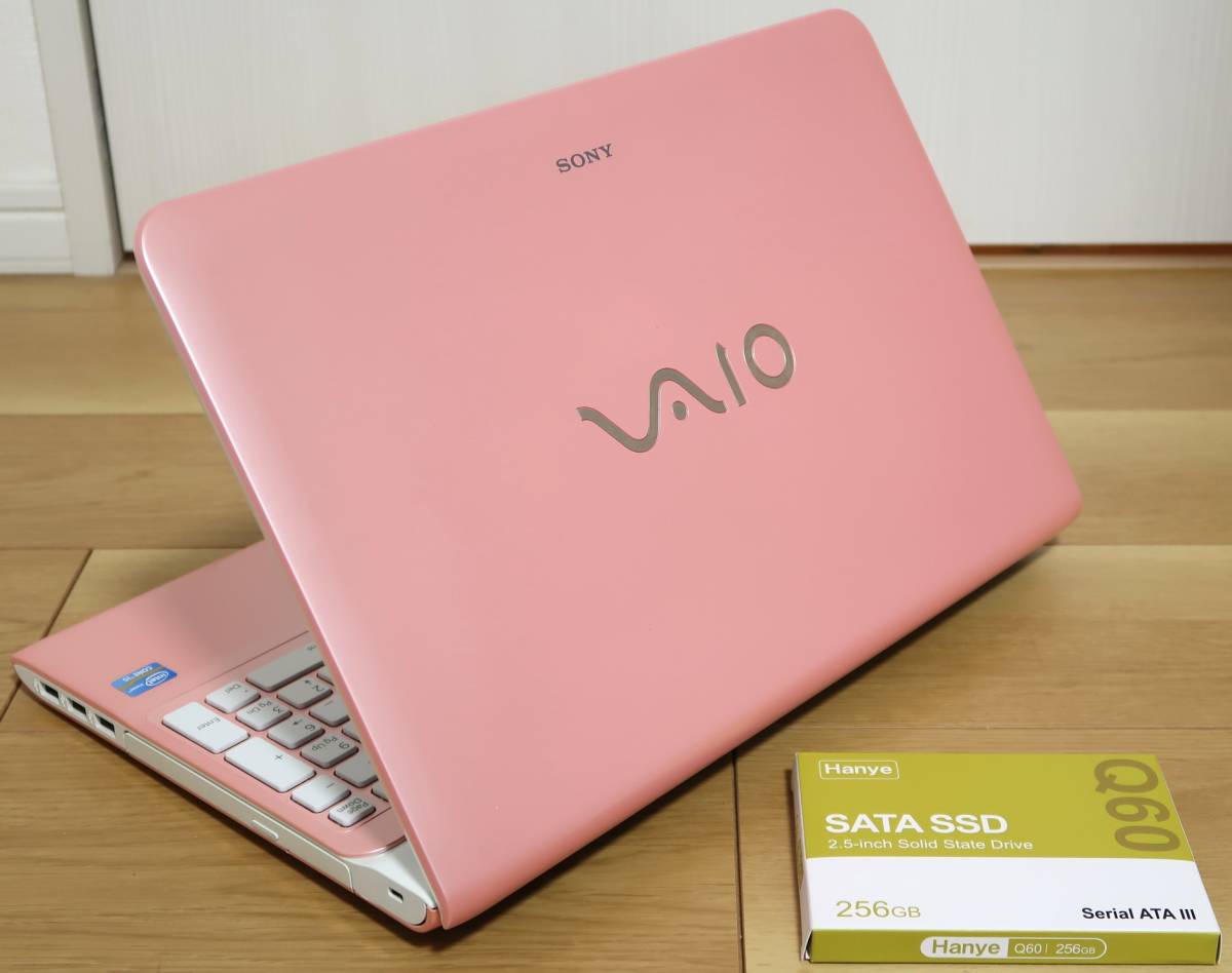 ★極美品★新品256GB SSD/Core i5-3230M/8GBメモリ/最新Windows 11★ソニーVAIO Eシリーズ SVE151J13N パステルピンク★