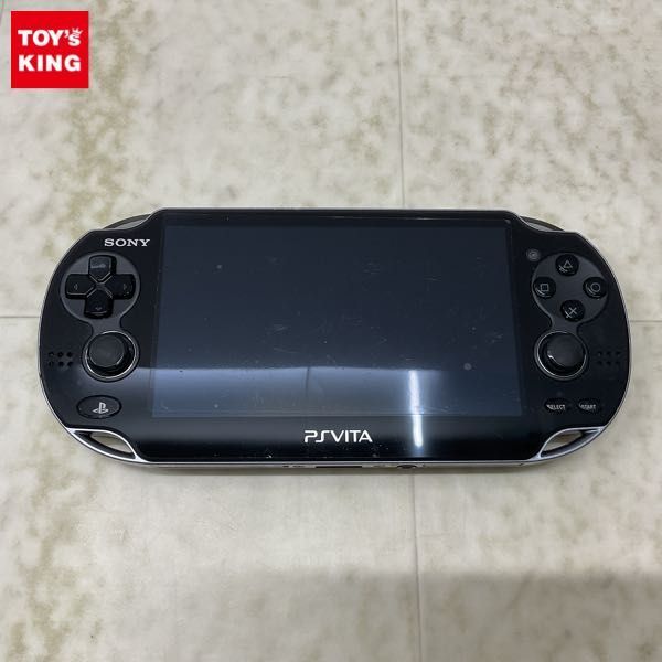 1円〜 動作確認/初期化済 箱無 PSVITA PCH-1000 本体 クリスタル・ブラック