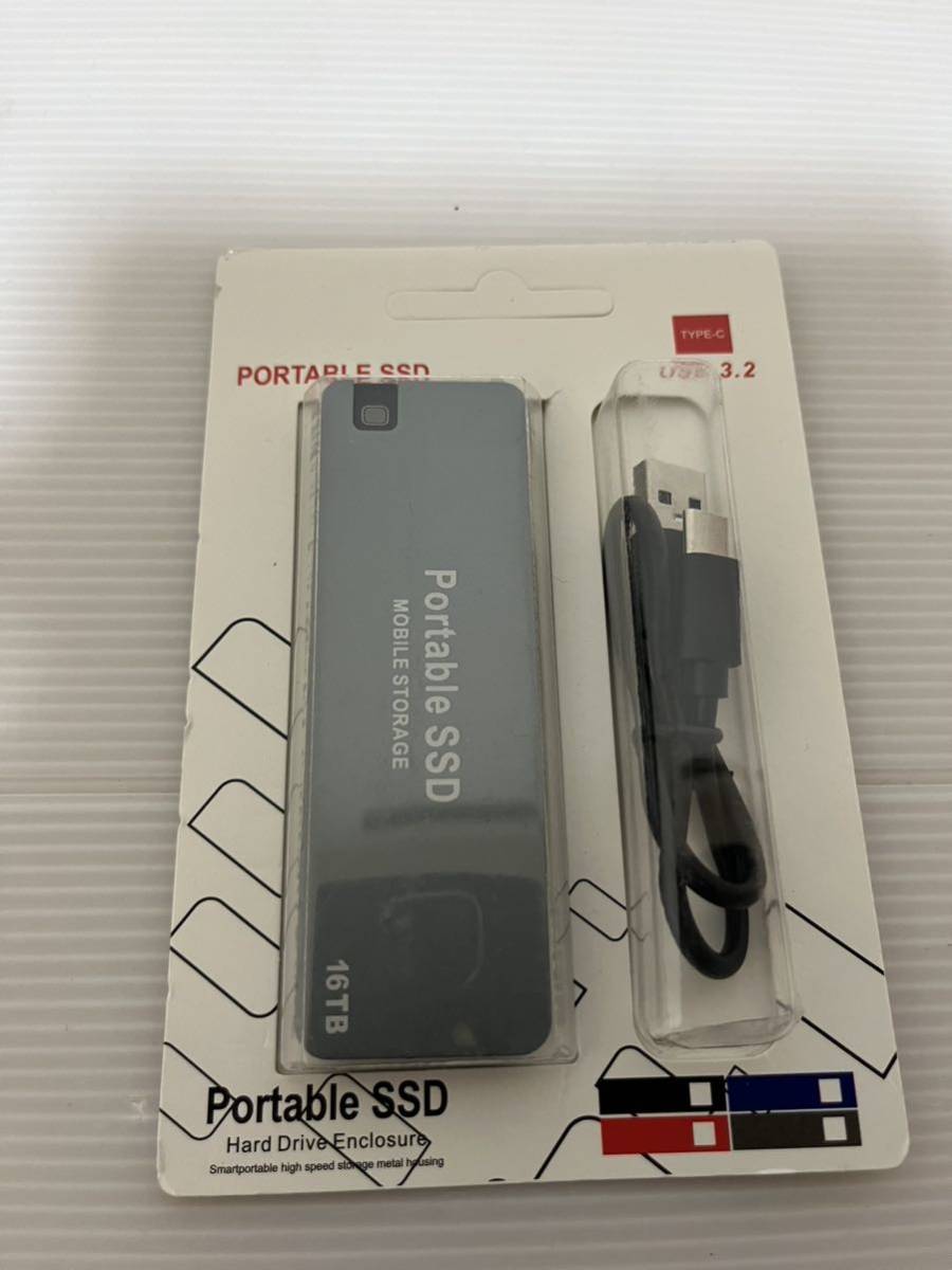 送料無料 未開封品 外付けハードディスク 16TB SSD ポータブル SSD 耐