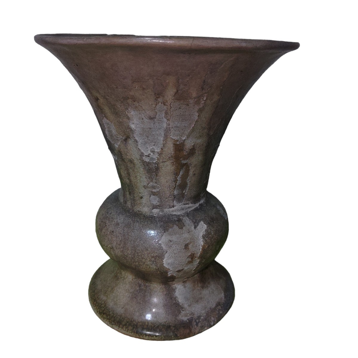 古瀬戸 樽式花瓶 室町時代 高さ17cm 骨董品 【公式通販】
