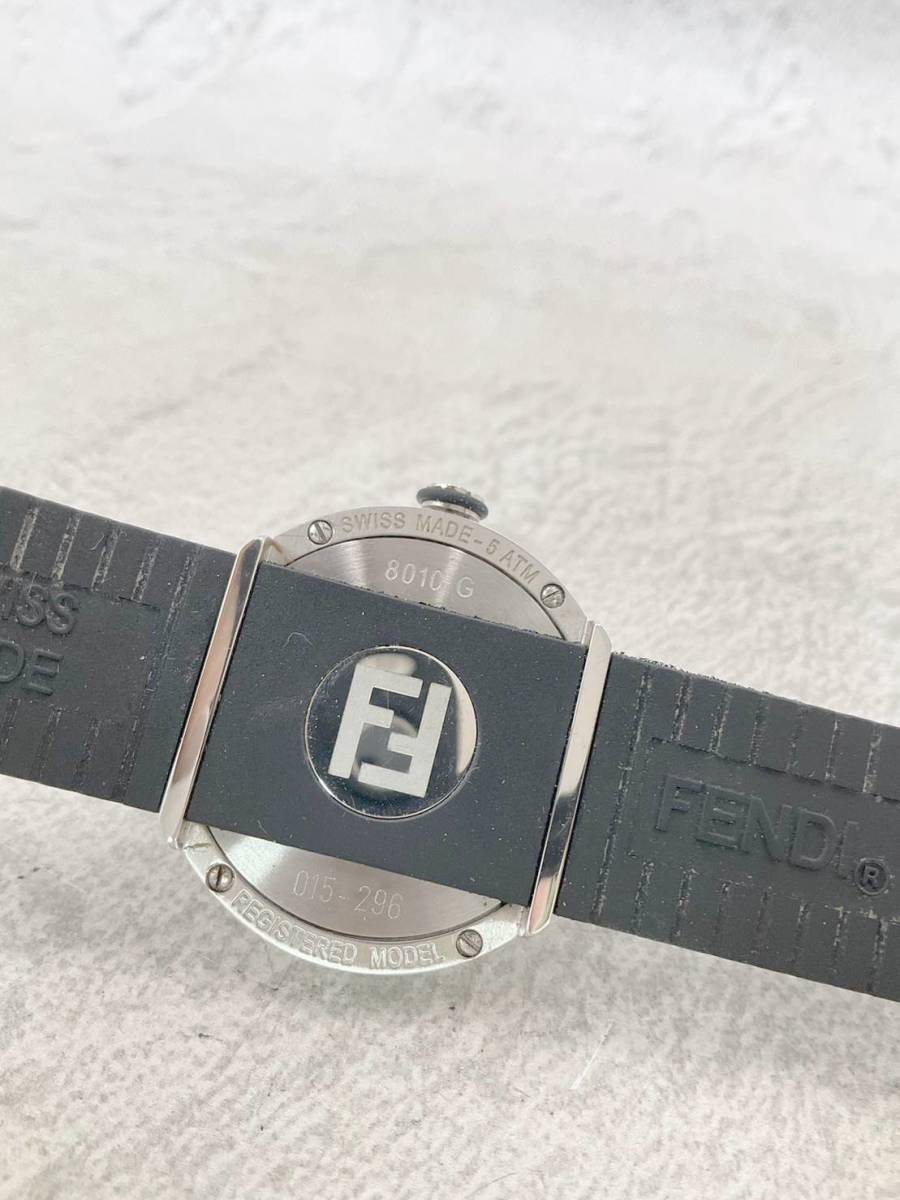 ☆時計☆FENDI フェンディ QZ 8010G ブースラ ドーム型 赤文字盤