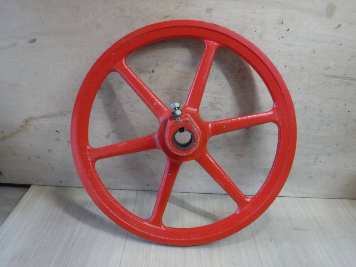 プーリー　外径70mm/357mm　軸径25mm　キー溝7mm　A，Bベルト