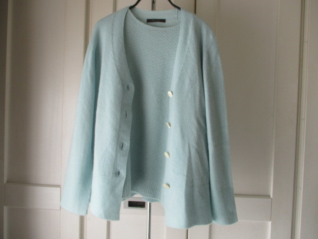 ◆ Mixury ミグジュアリー　三越伊勢丹ブランド　カシミヤ１００％ニットアンサンブル　新同◆