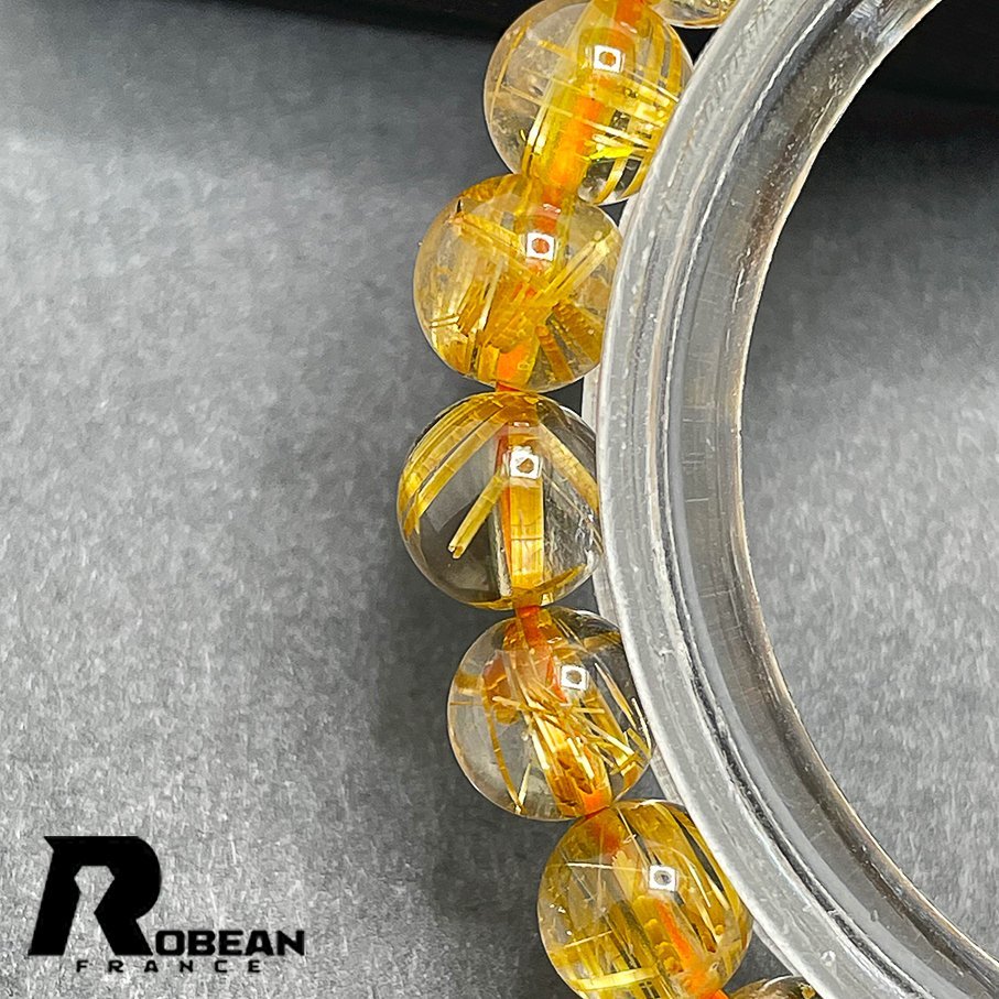 絶賛 EU製 定価5万円☆ROBEAN・タイチンルチル☆黄金針水晶 ゴールド