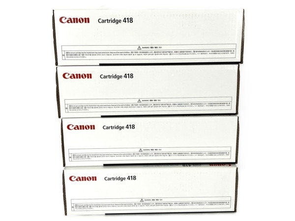Canon CRG-418トナー カートリッジ CYN YEL MAG BLK 4色セット 未使用