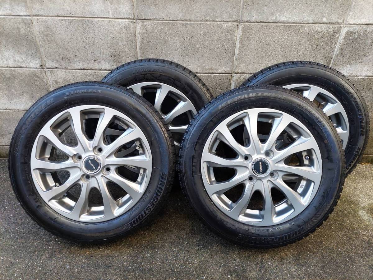 スタッドレス（ブリヂストン）＋アルミ 155/65R14［N-BOX他軽自動車］