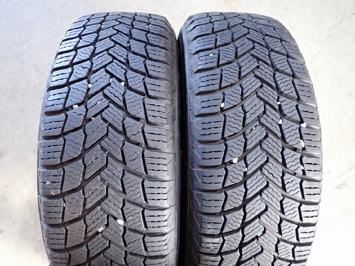 YS3144【送料無料195/65R15】プリウス プレミオ アリオンなどに ミシュラン 中古スタッドレス ■15×6J 100/5H ET約40■1円スタート