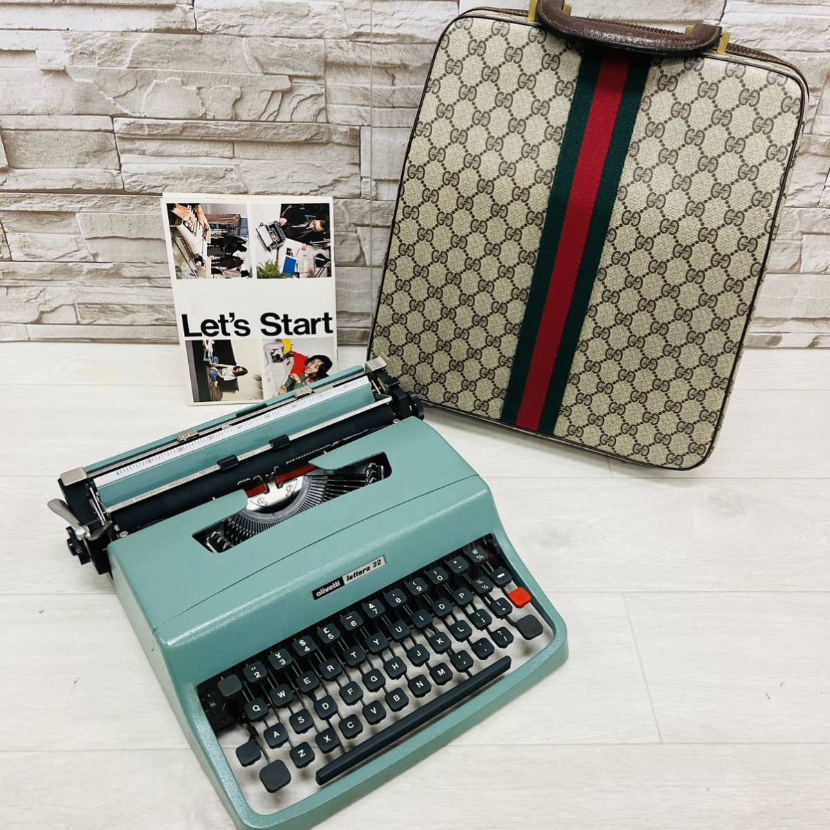 ☆1円〜☆ GUCCI グッチ オールドグッチ タイプライター ケース