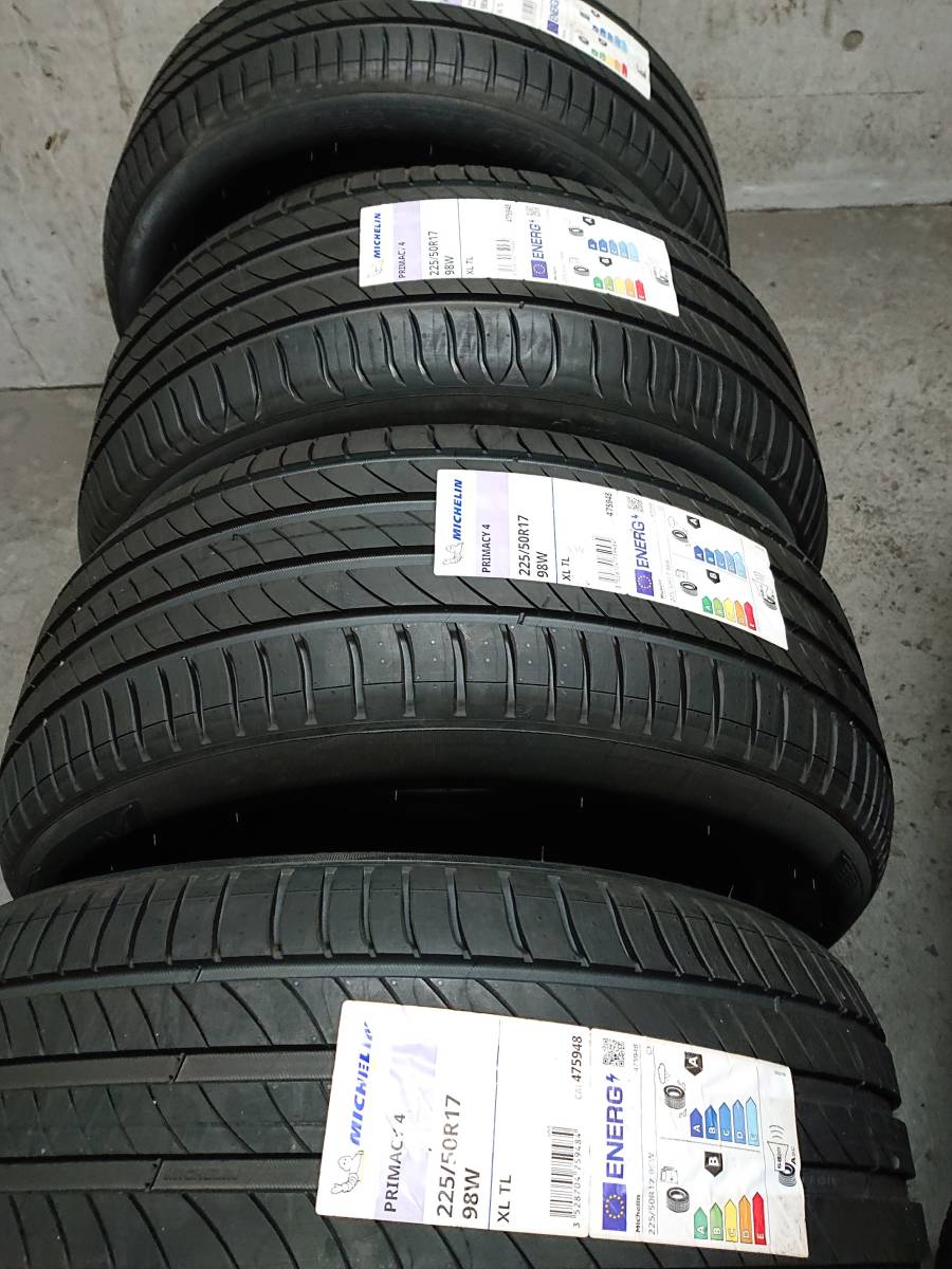 未使用2021年イタリア製造 ミシュラン プライマシー4 225/50R17 4本