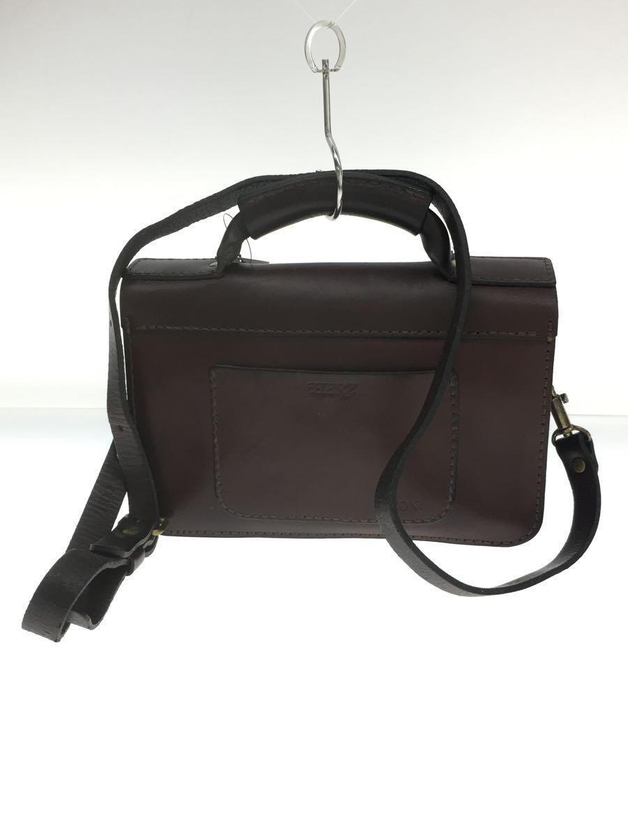 HERZ◆ショルダーバッグ/レザー/ブラウン/ヘルツ/2WAY