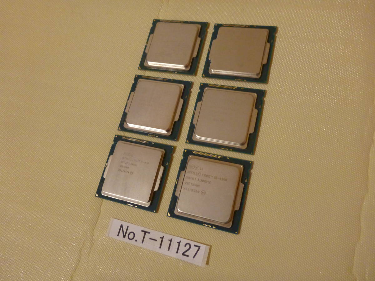 管理番号　T-11127 / INTEL / CPU / Core i5-4590 / LGA1150 / 6個セット / BIOS起動確認済み / ゆうパケット発送 / ジャンク扱い