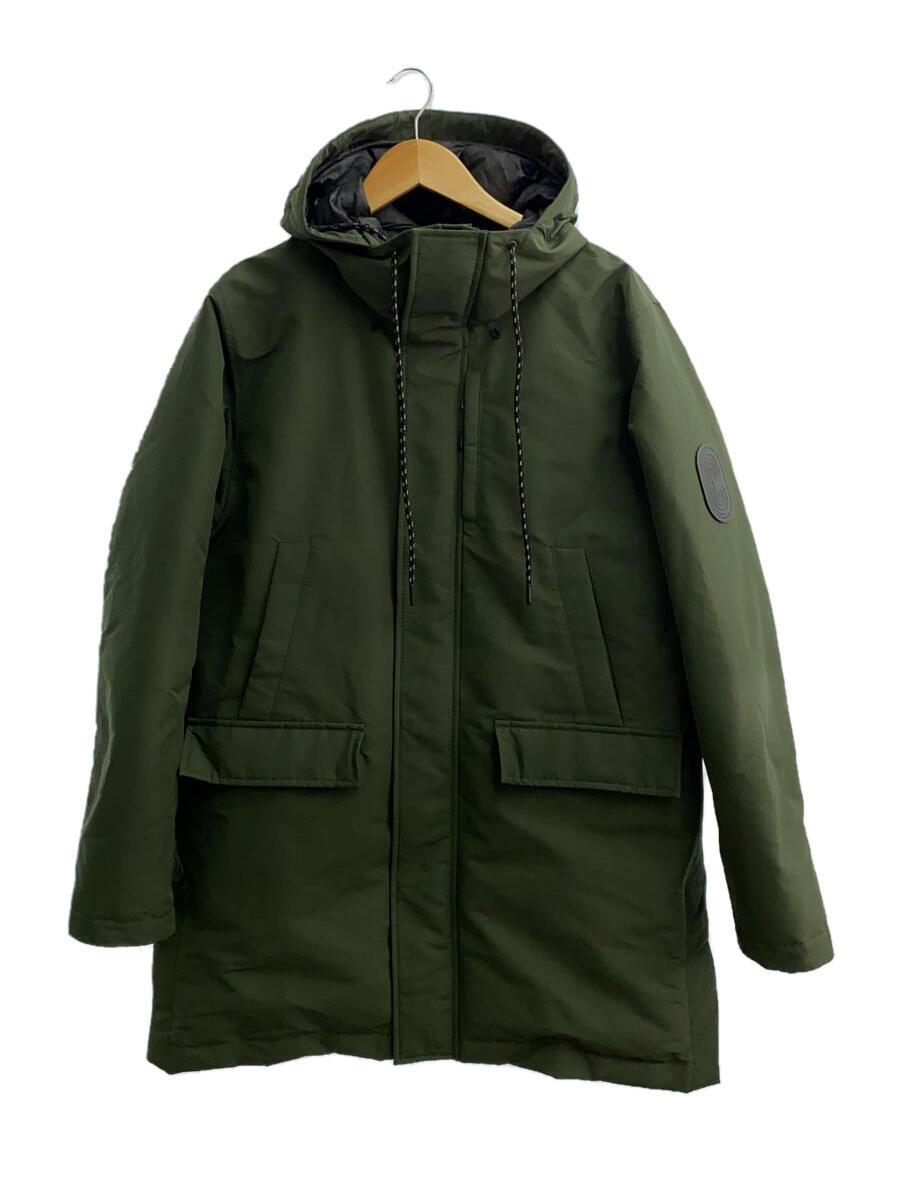 COACH◆ダウンジャケット/L/ポリエステル/KHK/6517/エレベイティッド ダウン パーカ/多少シミ有
