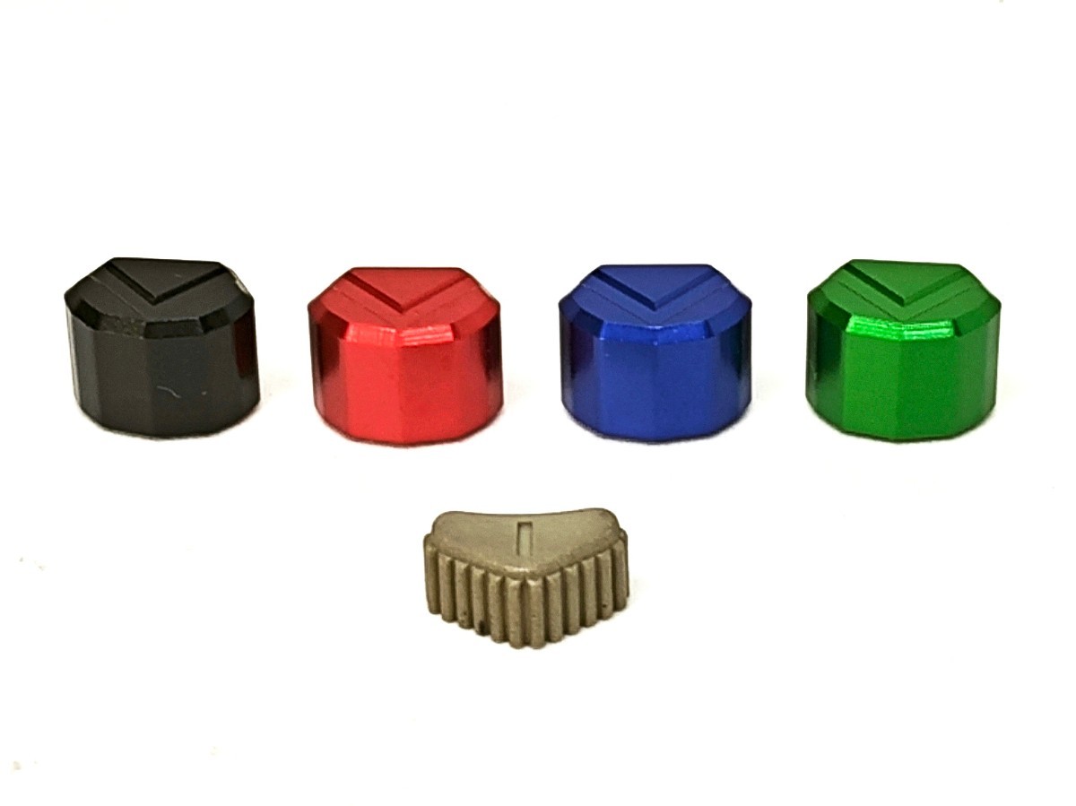 送料無料匿名発送　KS-2、ksr2、ksr110用アルミ削り出しウインカーノブ　4色あり　ksr80_2