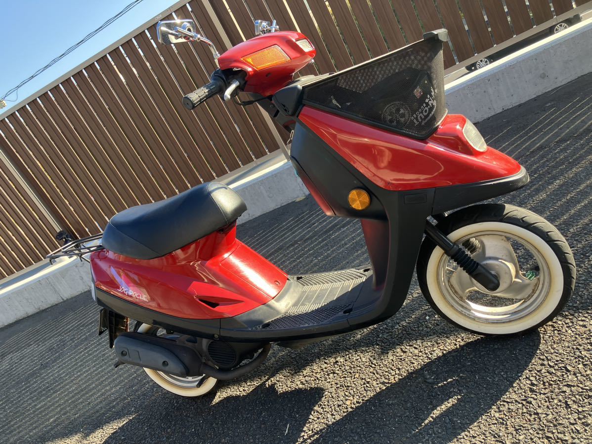 画像のもの YAMAHA 3kjジョグ2スト実動ホワイトリボンムーンアイズdioJOGハワイ