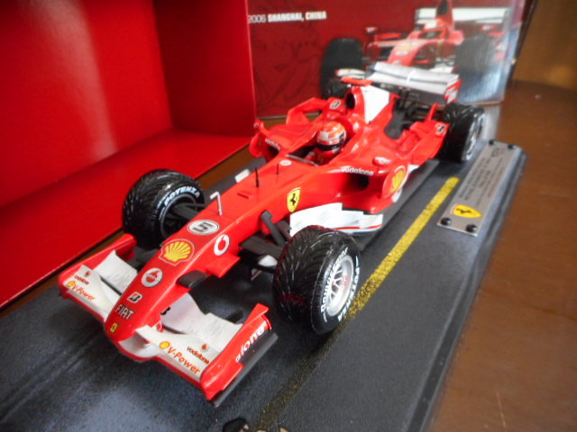 1/18 F1 フェラーリ F248 シューマッハ 上海GP 2006 91勝 HotWheel 
