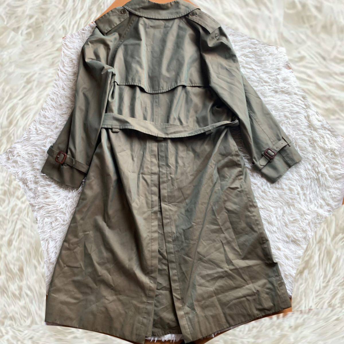 XL相当☆美品】バーバリー BURBERRY トレンチコート ロング丈 ノバ