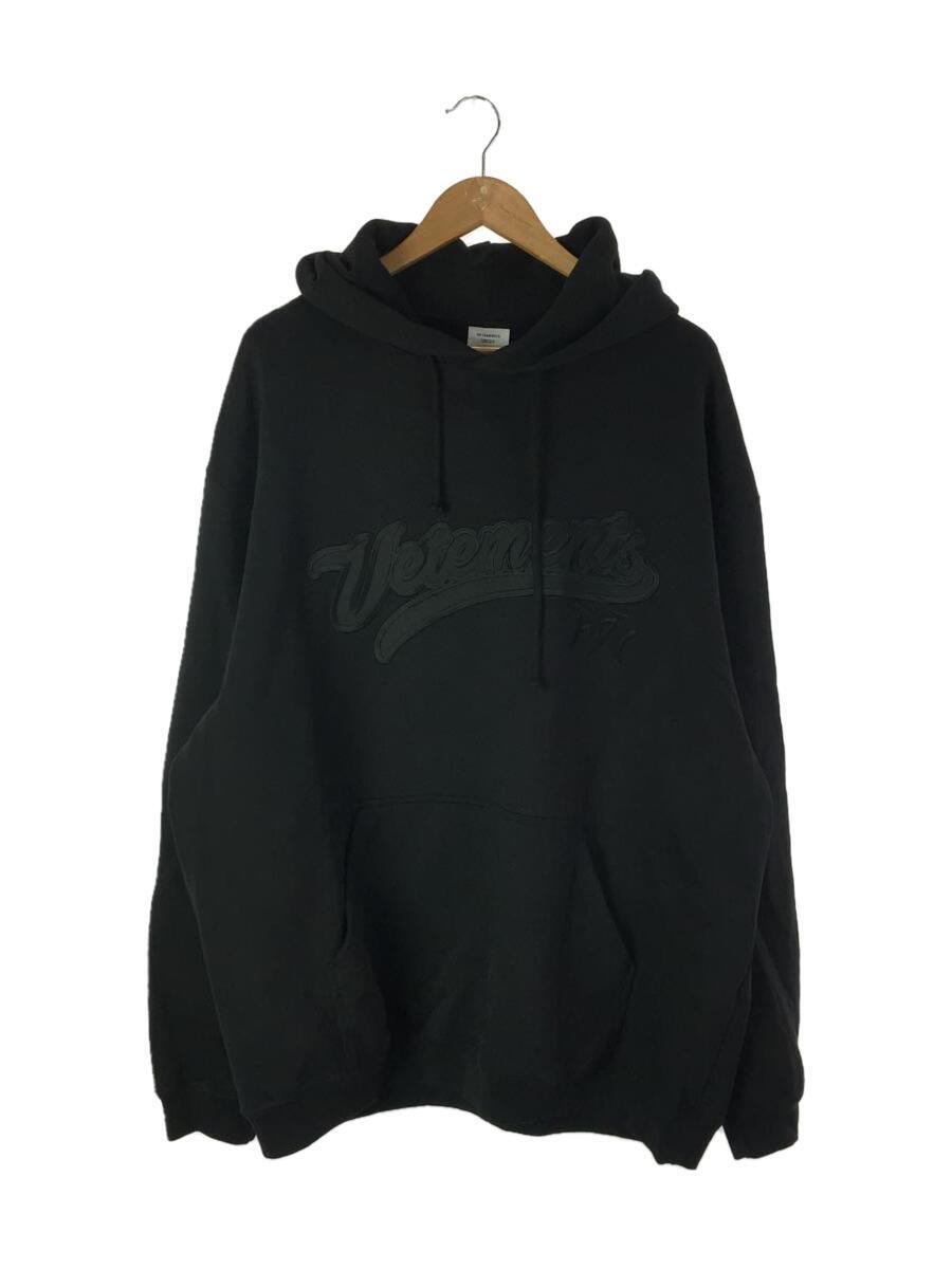 VETEMENTS◇パーカー/M/コットン/BLK/UAH21TR541/Hip Hop