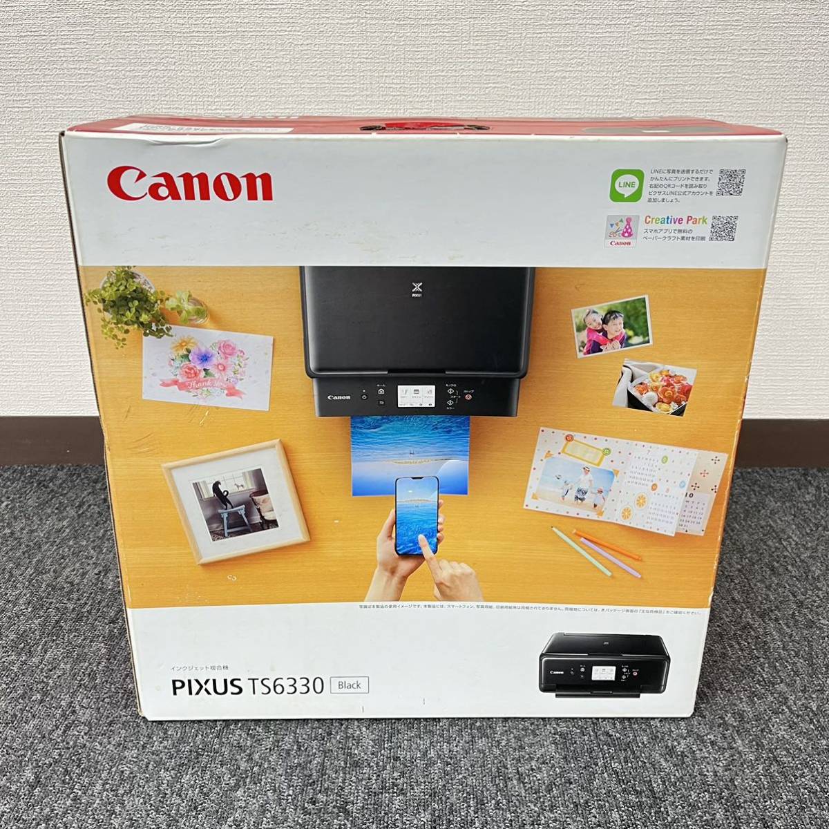【未開封品】☆Canon PIXUS TS6330 ブラック☆キャノン／ピクサス／プリンター／インクジェット複合機／家庭用／電子機器／家電／DG0
