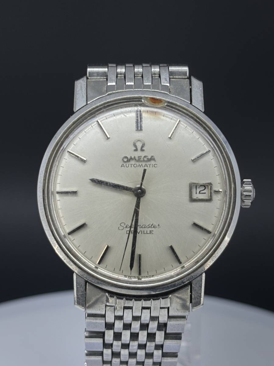 1円～! ジャンク品☆正規品 OMEGA オメガ シーマスター ネイビー
