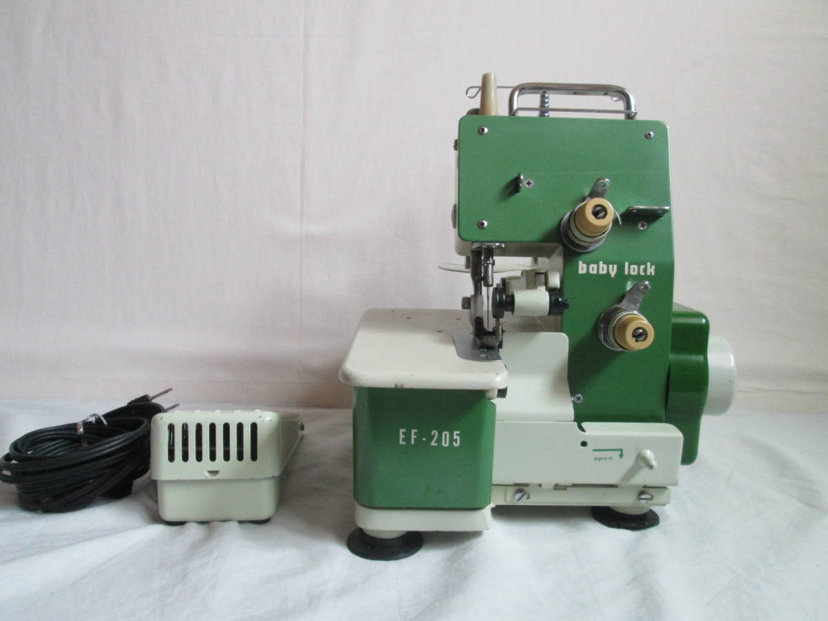 【動作確認済み】JUKI / ロックミシン / EF-205 / 手工芸 / 中古品 / 同梱不可（１）