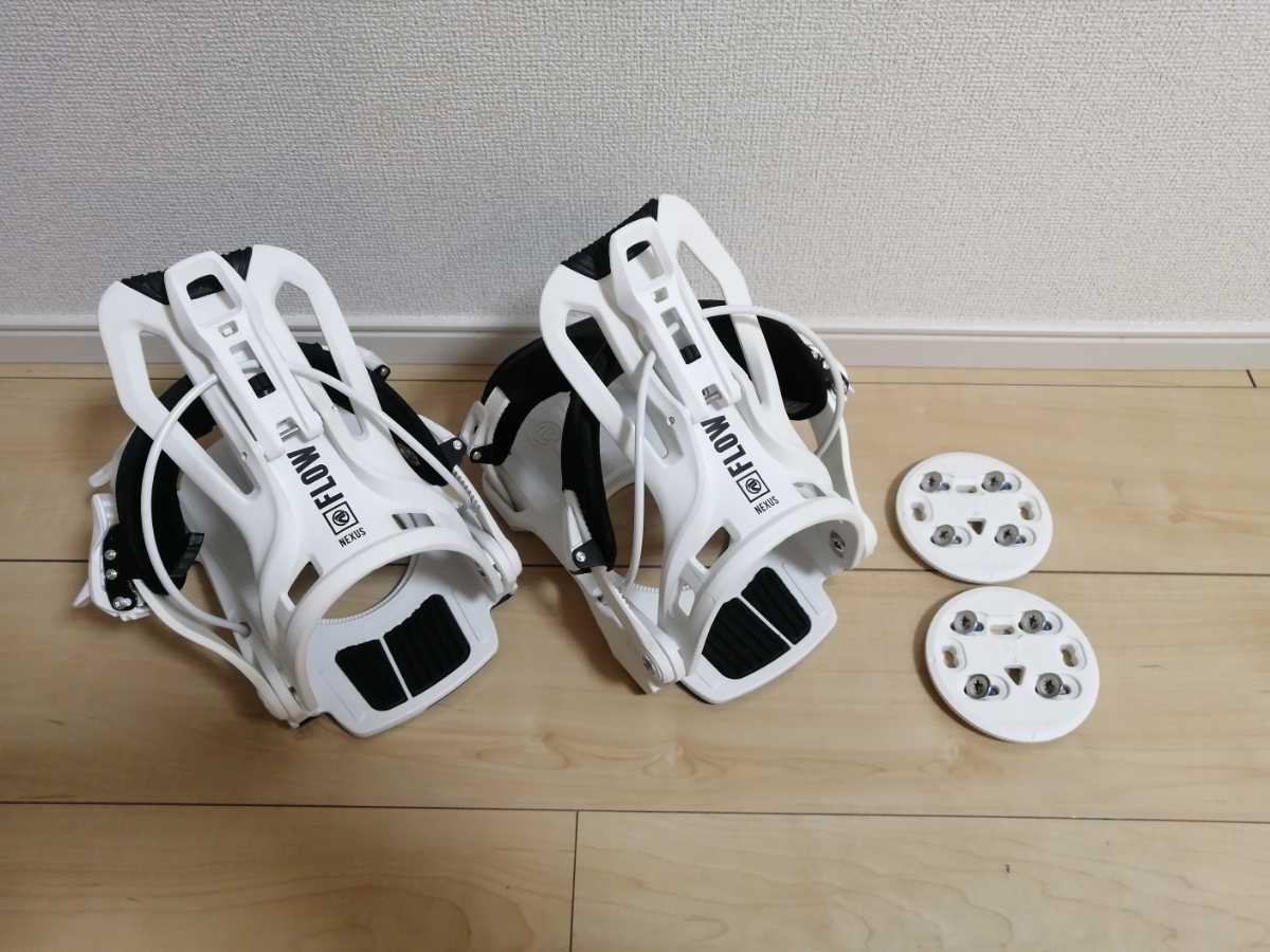 中古 FLOW NEXUS Lサイズ 26.5～28.5 スノーボード バインディング フロー ネクサス リアエントリー ビンディング 22-23