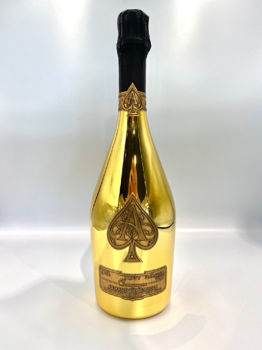 ST【同梱不可】アルマンド ゴールド シャンパン 750ml 12.5％ 1720ｇ 未開栓 古酒　Z023249 ゴールド ブリュット ブリニャック DE BRIGNAC 飲料