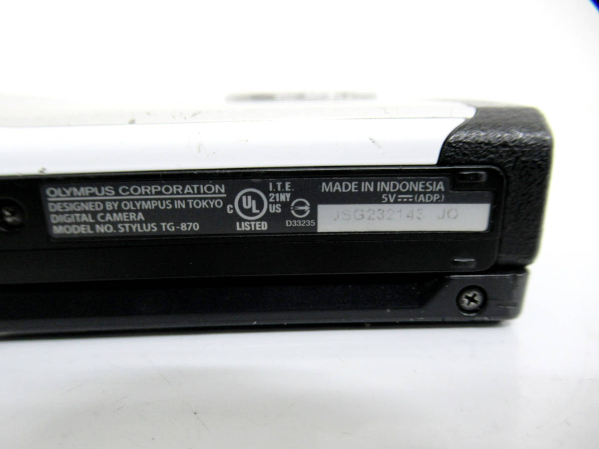 OLYMPUS/オリンパス】戌②223//箱付付属品多数美品 STYLUS TG-870 