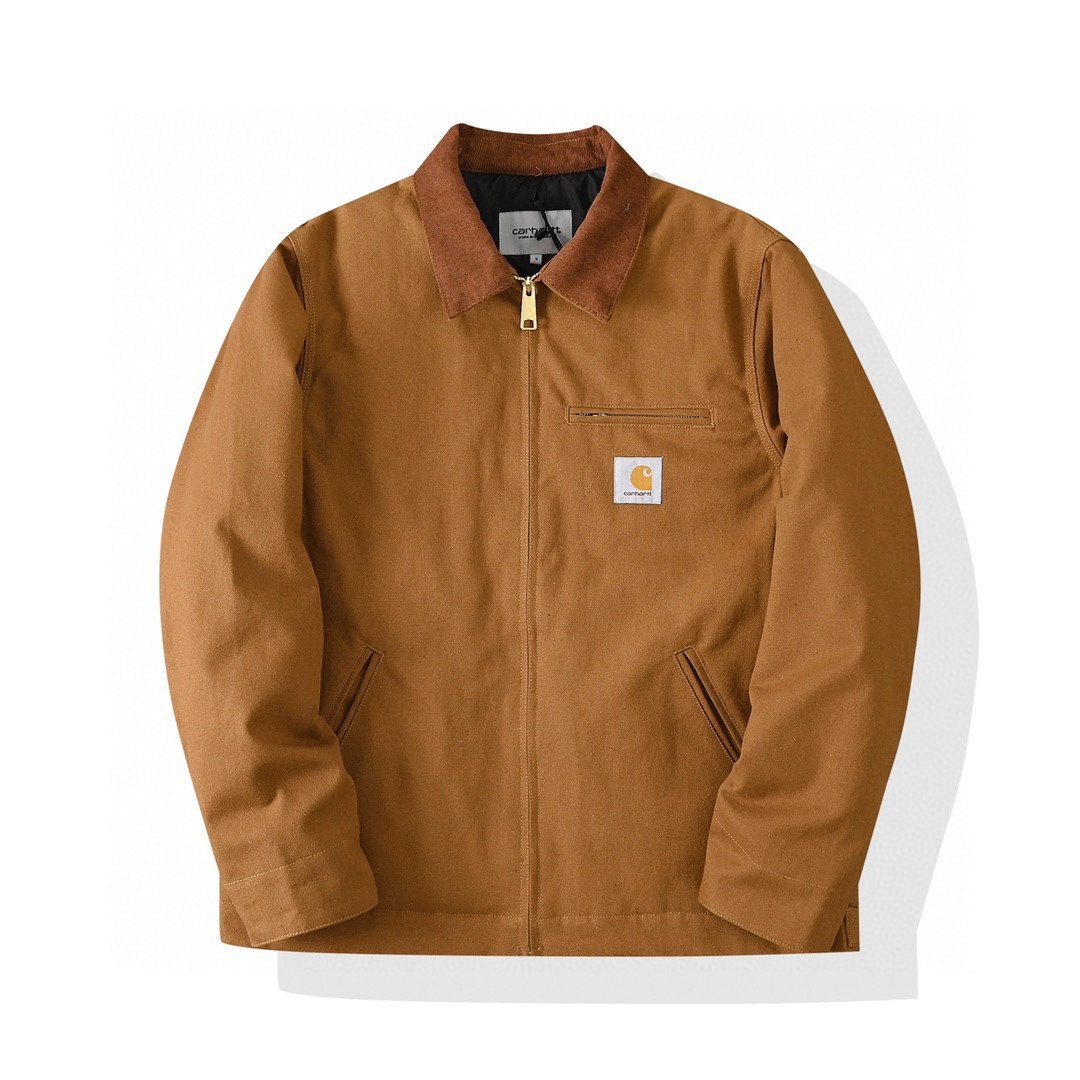 CARHARTT DUCK DETROIT カーハート デトロイト ジャケット ファッション 大人気 M ブラウン 中古 JM A2