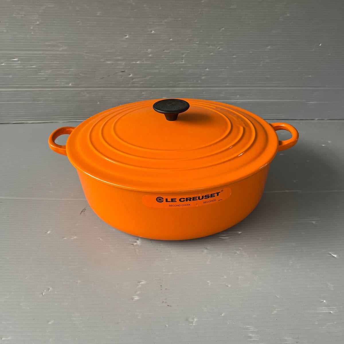 美品】Le Creuset ル・クルーゼ ココット ロンド 鍋 両手鍋 30cm