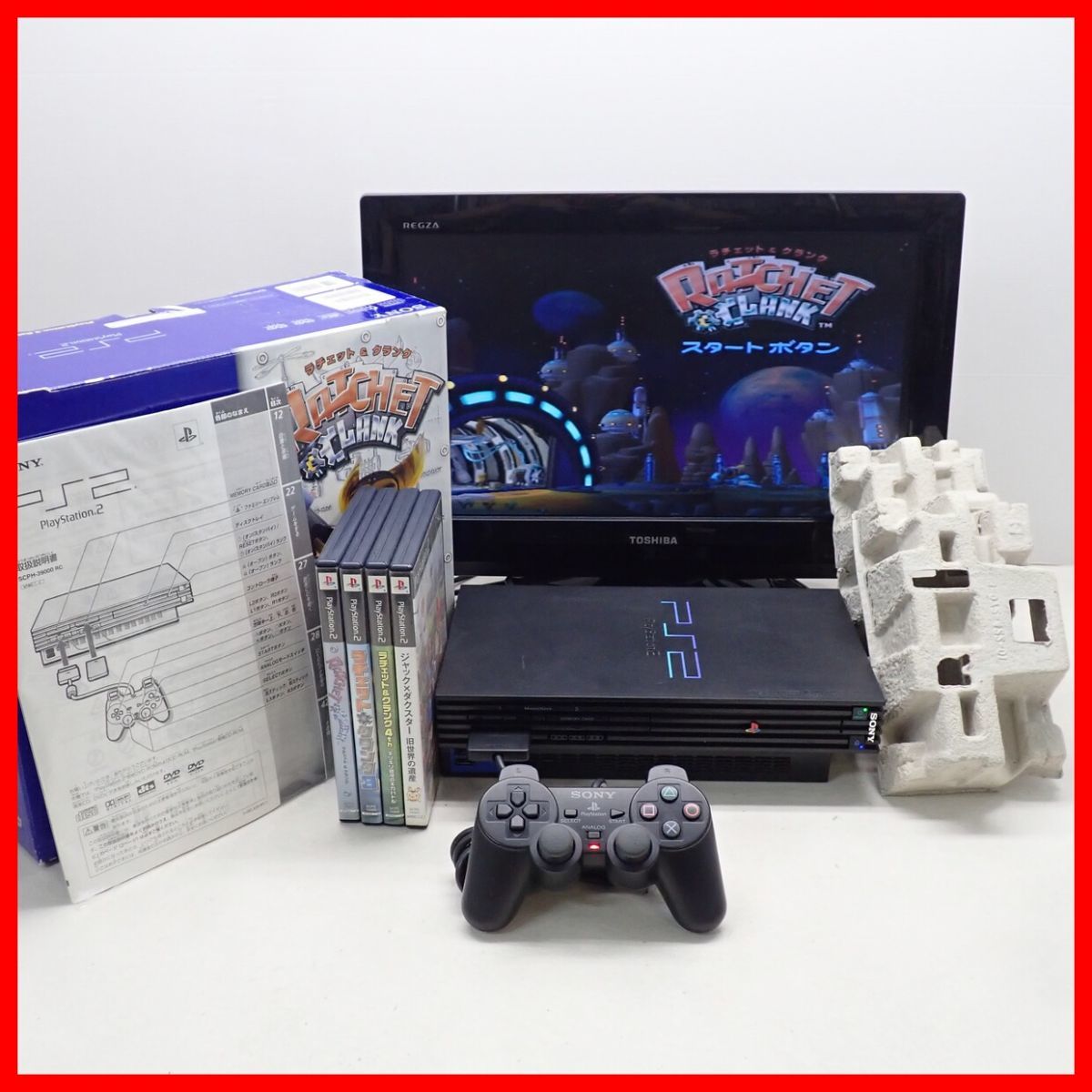 PS2 プレステ2 本体 SCPH-39000 RC ラチェット&クランク アクション
