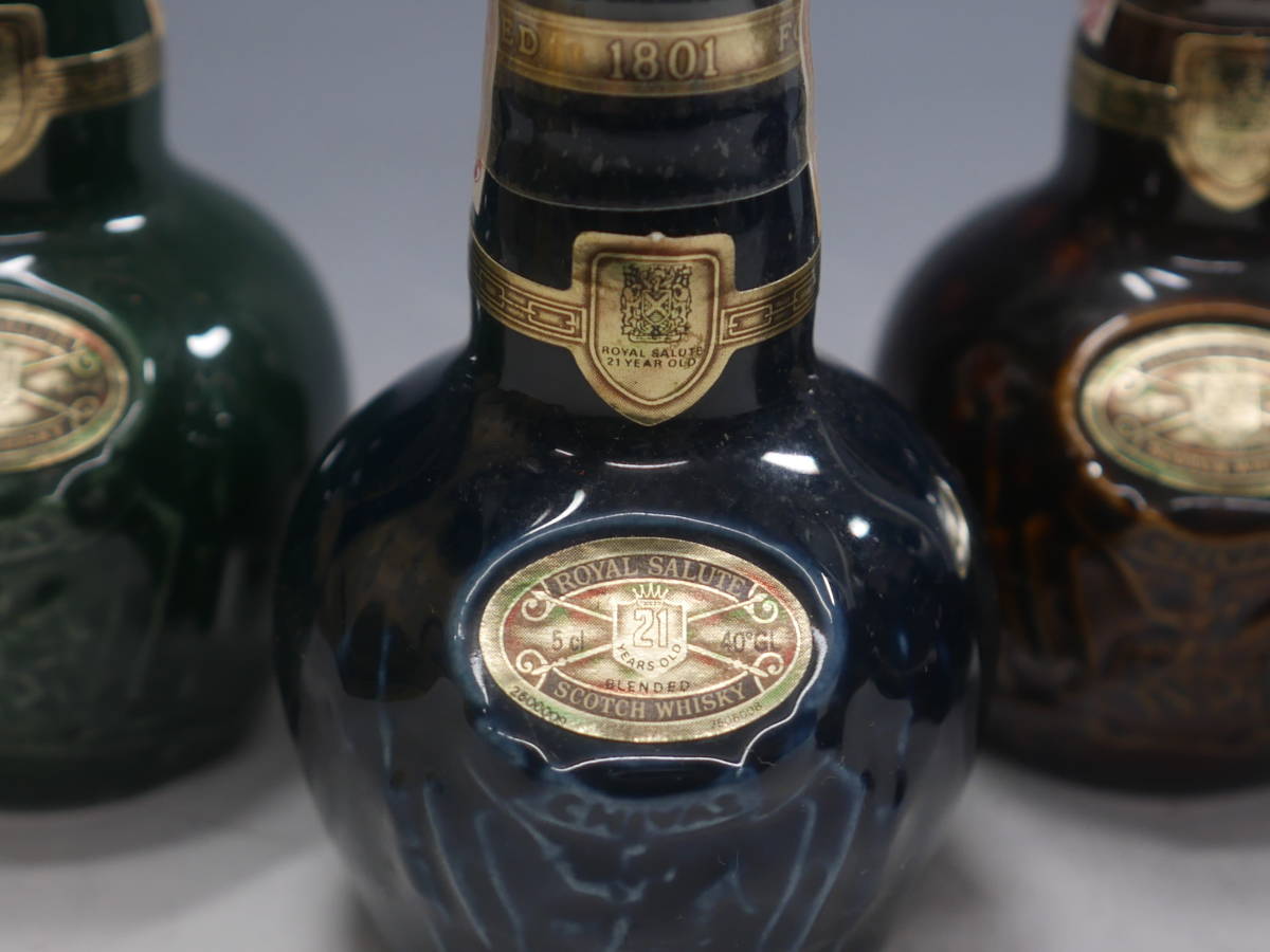 ◇古酒 ROYAL SALUTE・Old Parr・J&B・CUTTY SARK他 ミニボトル 計13点