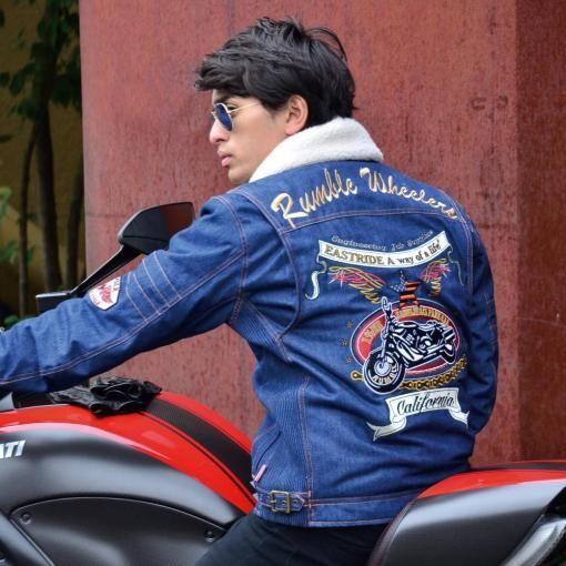 70％引】（2885）ランブル RUB-032 ブラック（M）デニムジャケット