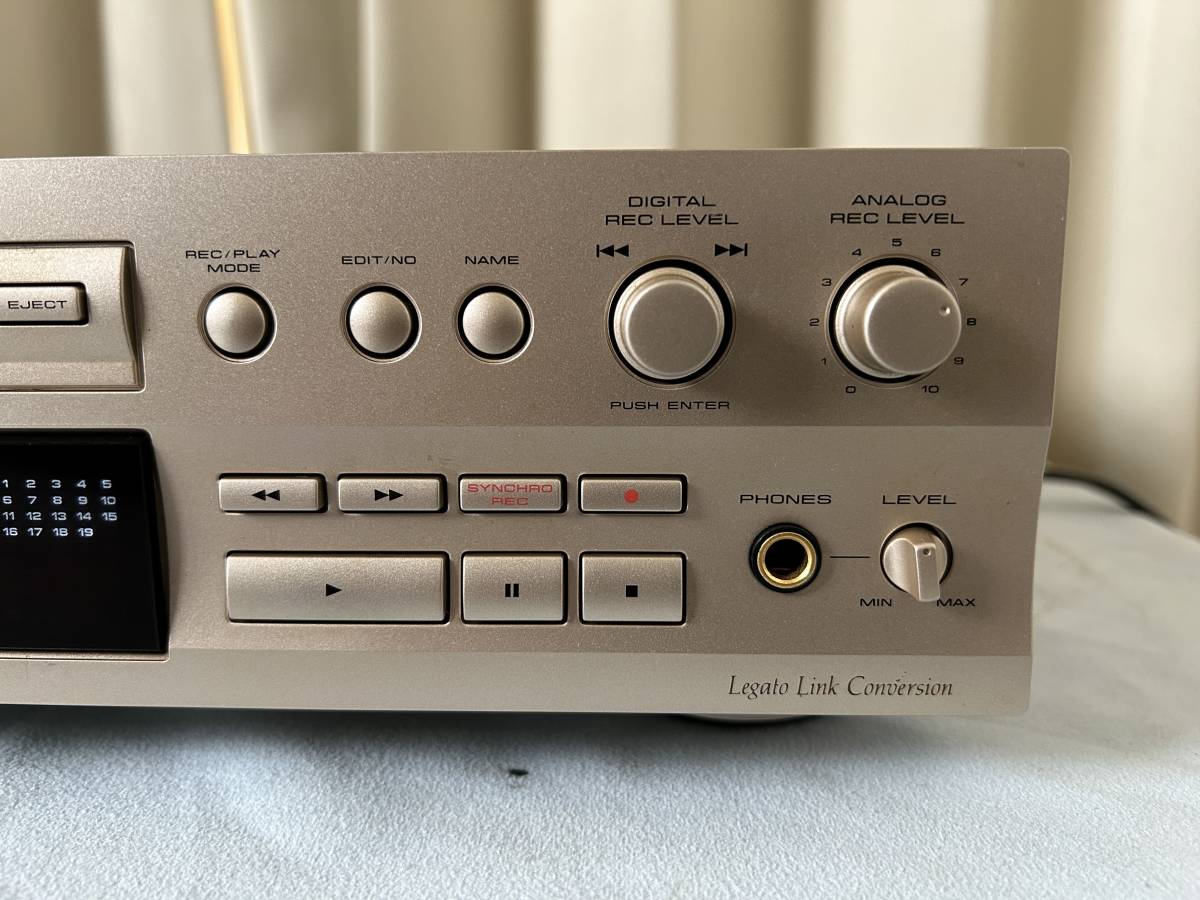 Pioneer MJ-D5 MDデッキ MDレコーダー リモコン付