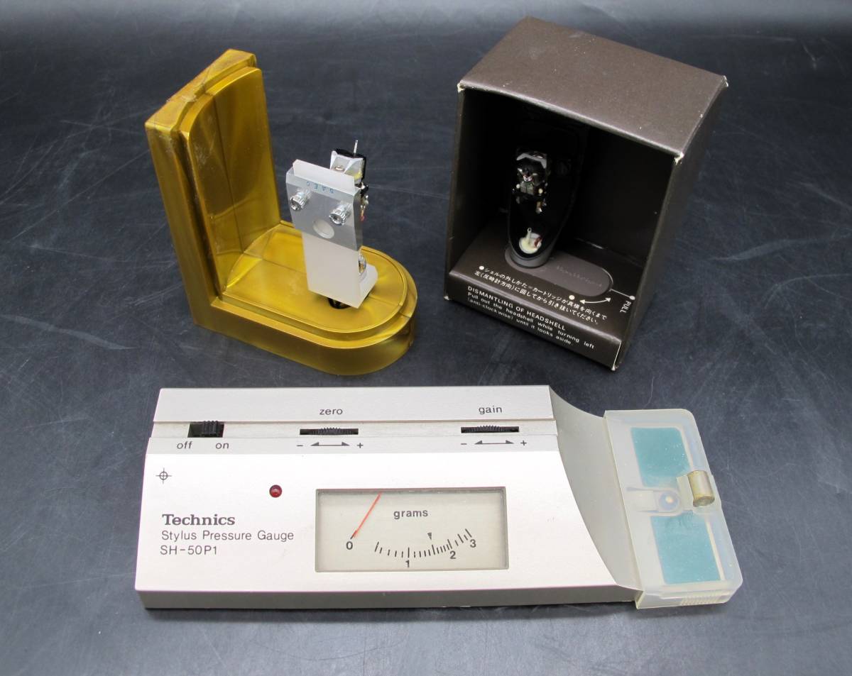 SAEC サエク/MICRO マイクロ H-202 ヘッドシェル カートリッジ/Technics テクニクス SH-50P1 針圧計