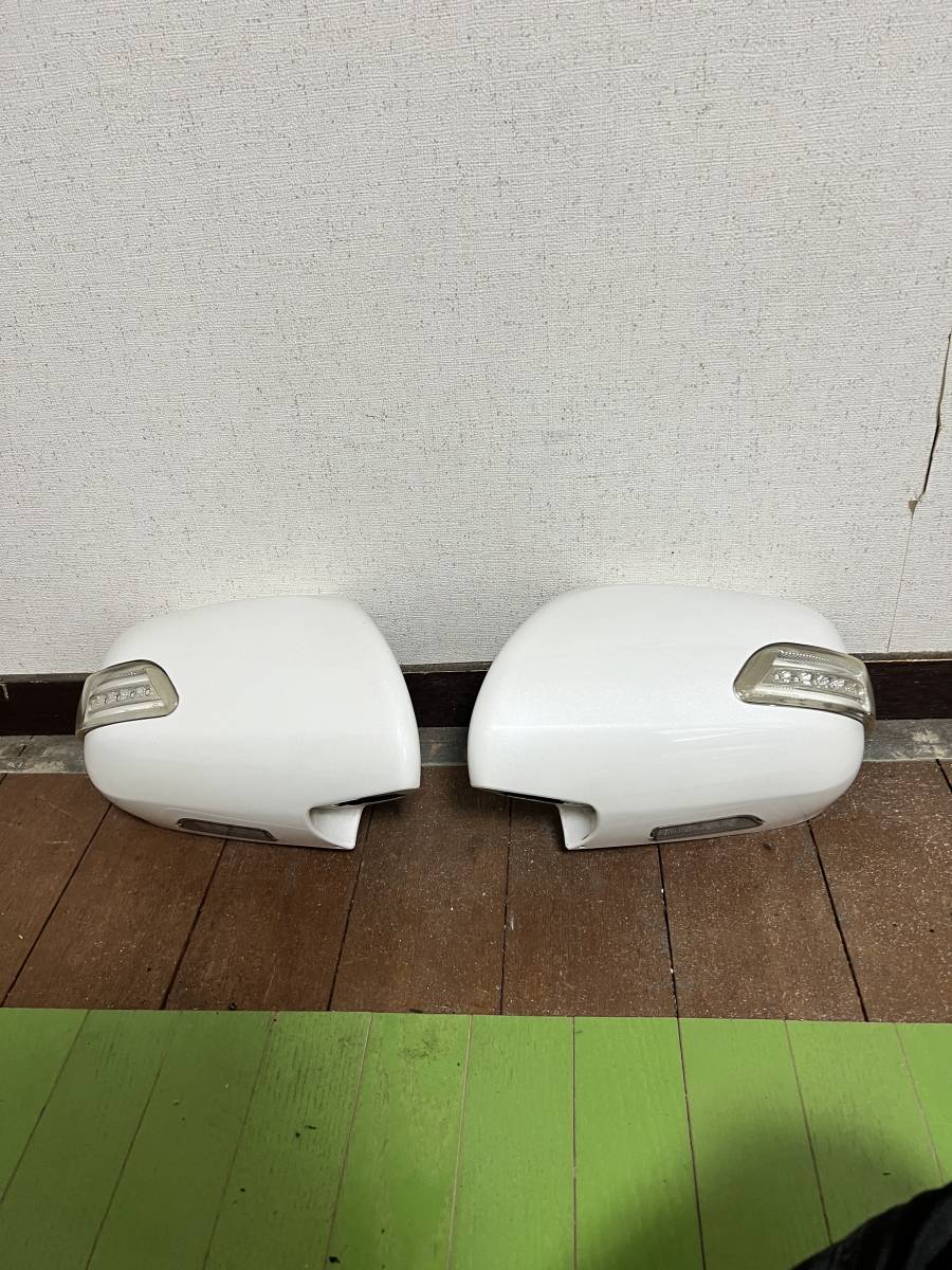 ハイエース200 ヴァレンティ　ジュエルLEDドアミラーウインカー★ホワイトパールクリスタルシャイン★070★左右★1型2型3型4型5型