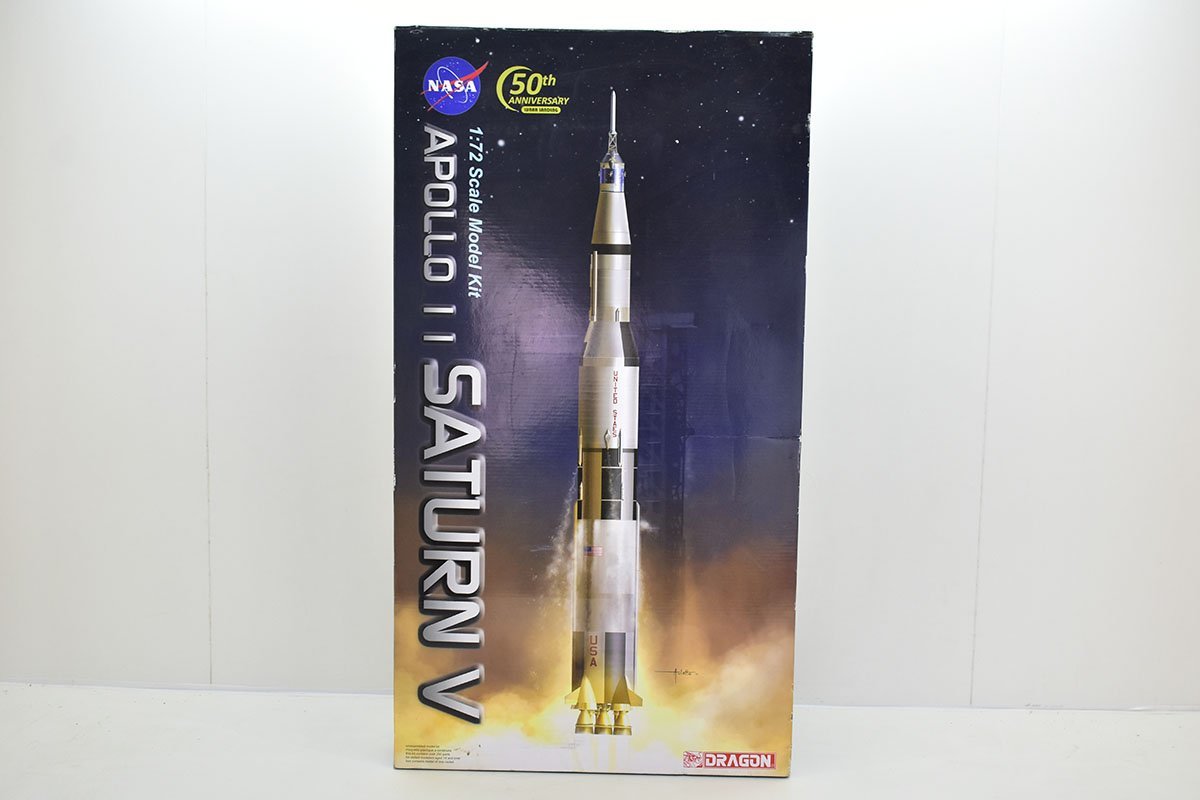 未組立 ドラゴン 1/72 NASA 50th APOLLO 11 SATURN V プラモデル[DRAGON][ナサ][アポロ][サターンV][50周年]24M