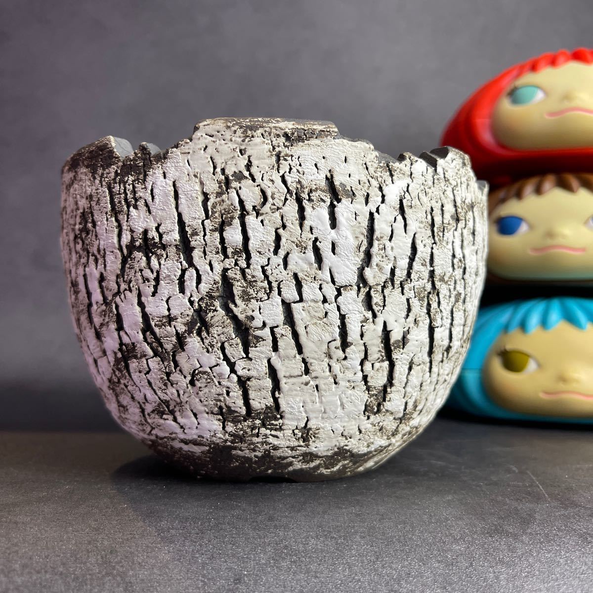 う761 Lサイズ 植木鉢 陶器 検（塊根植物 アガベ パキプス invisible ink raw life factory SRL 信楽焼 伝市鉢カタチ製作所 グラキリス