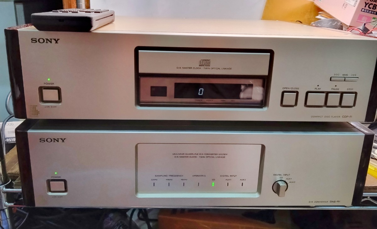 【HOT，正規品】 SONY CDP-R1 DAS-R1 CDトランスポート コンバーター セット ジャンク(ソニー)｜売買されたオークション情報、yahooの商品情報をアーカイブ公開 - オークファン ソニー