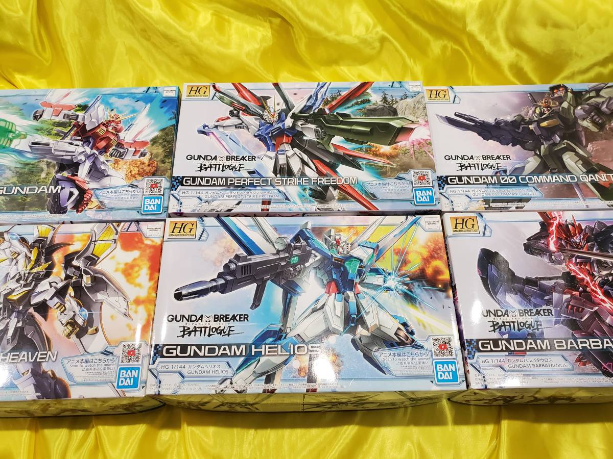 未組品　バンダイ　ガンプラ　HG 1/144 ガンダムブレイカーバトローグ　6個セット　ヘリオス/コマンドクアンタ/バルバタウロス他