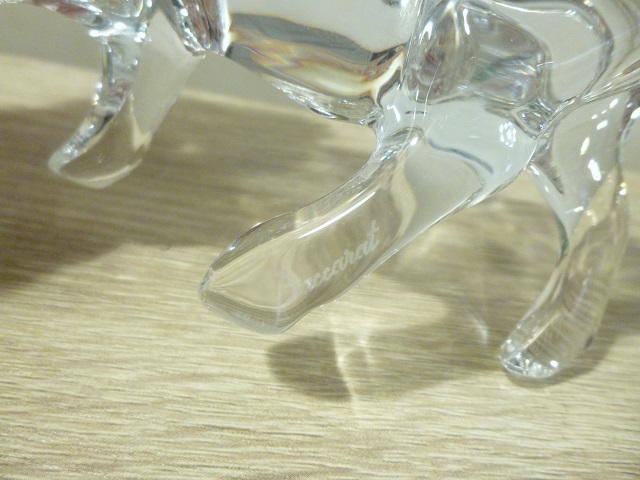 〓Baccarat/バカラ 干支シリーズ 丑 クリア フィギュリン クリスタル