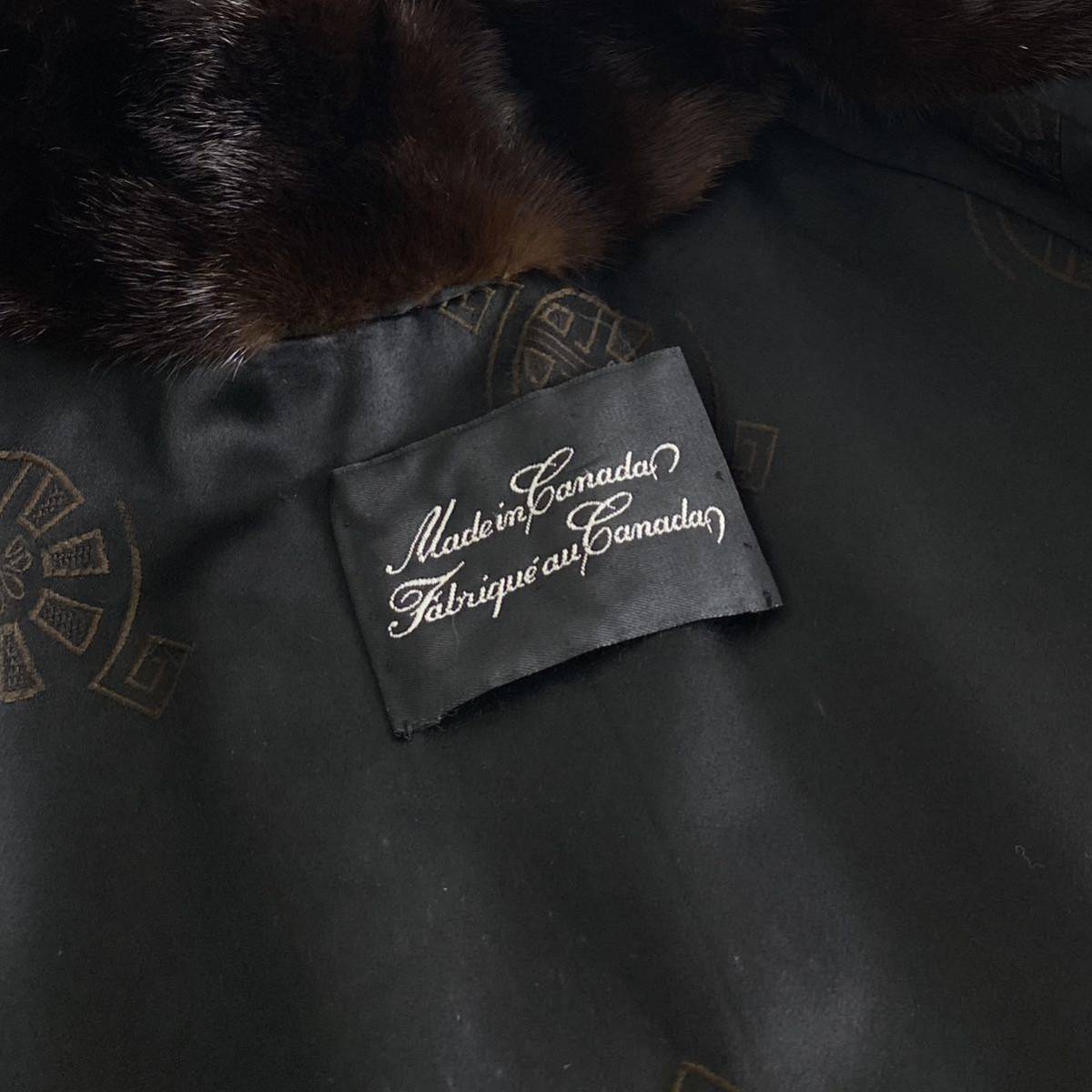 極美品▽MINK リバーシブル 本毛皮超 La Grande ホワイト L4-19《最
