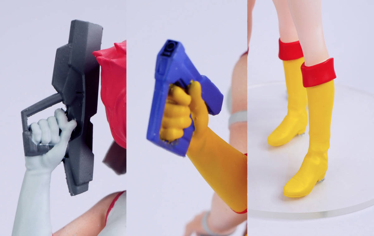 ハセガワ 1/12 ダーティペア ケイ ユリ クリエイターワークス 塗装済