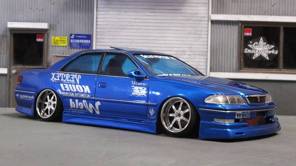【定番人気，人気セール】 1/24 JZX100 マークll ツアラーV 完成品 神奈川仕様 VERTEX WELD ドリフト D1(完成品)｜売買されたオークション情報、yahooの商品情報をアーカイブ公開 - オークファン 完成品