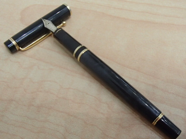 パイロット 万年筆 バンブー BAMBOO ネイビー 希少14K585 刻印