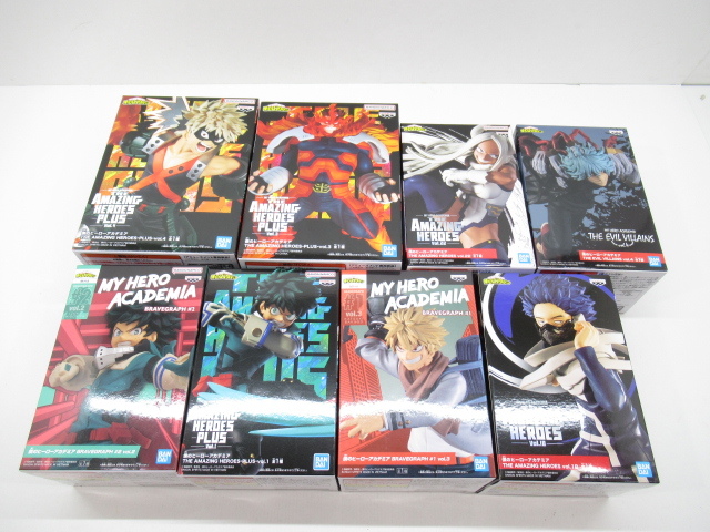 n72855-ty 未開封○8個セット ヒロアカ THE AMAZING HEROES THE EVIL VILLAINS等 緑谷出久 爆豪勝巳 心操人使 死柄木弔 [056-231205]