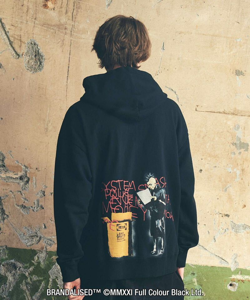 glamb グラム　Zip up hoodie (“DIY Punk”)/ジップアップフーディー (“DIY Punk”) バンクシー　サイズL