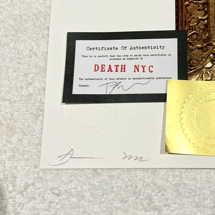 シンスケ 額装 death nyc 世界限定 バンクシー フラワーボンバー