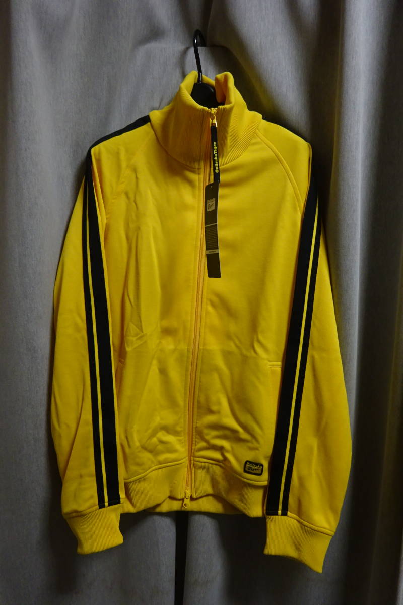 【新品未使用品】 ORI TRACK TOP トラックジャケット L オニツカタイガー トラックジャケット L イエロー×ブラック TRACK TOP