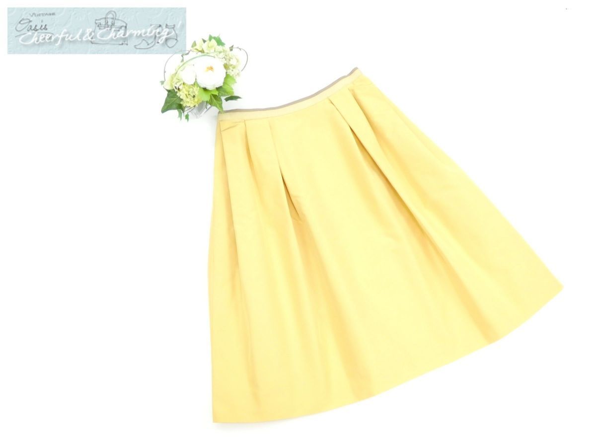 FOXEY スカート 40 アンティークミモザ シルク# 上質#美発色 38635 B＋＋