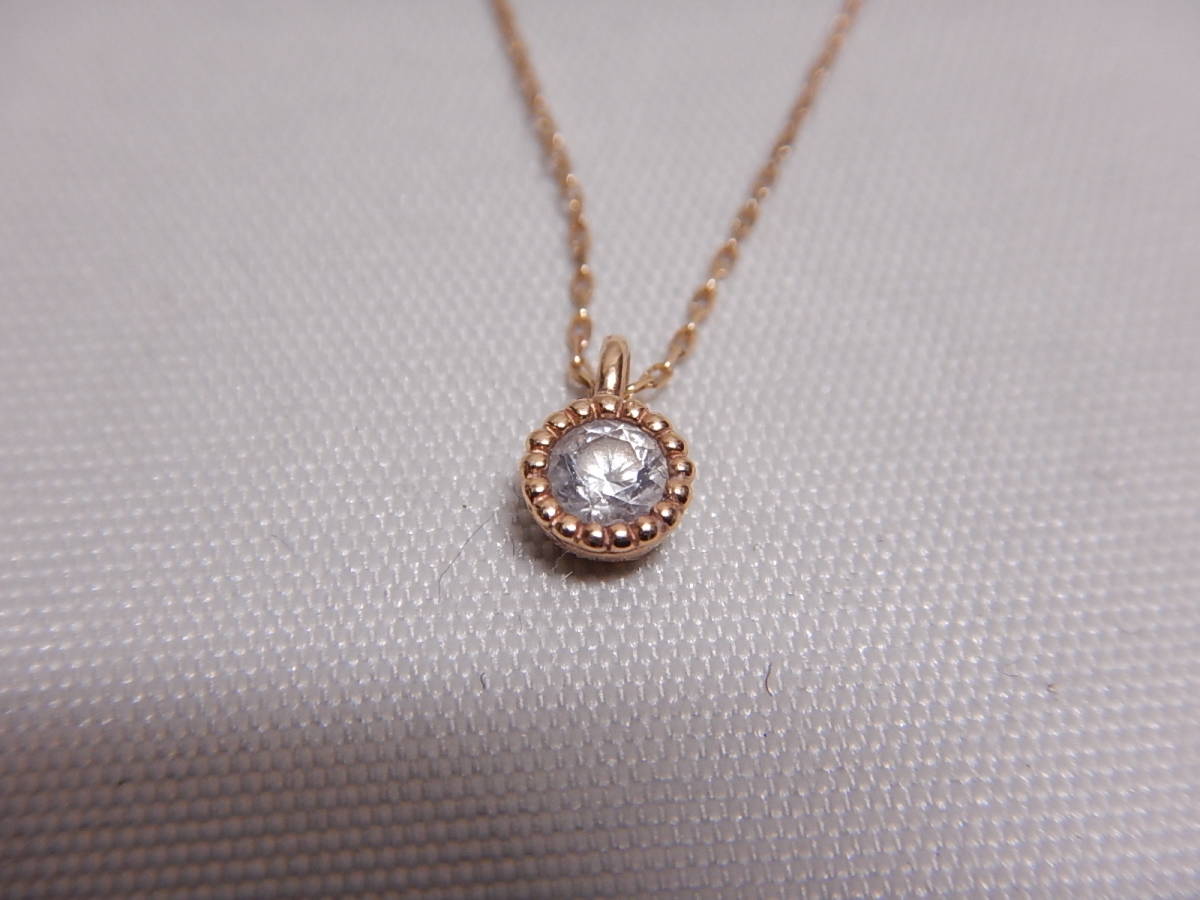 新品同様■canal4℃ カナルヨンドシー ネックレス K10■